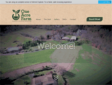 Tablet Screenshot of oneacrefarm.com